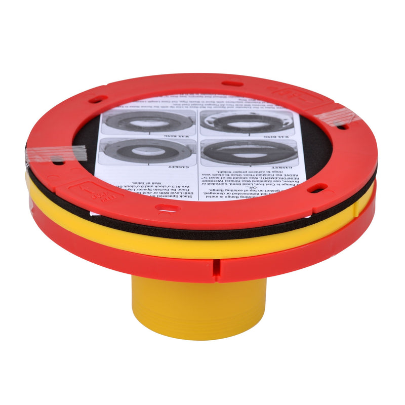 Oatey 43403 Set-Rite Toilet Flange Extension Kit, 1/2"-5/8", Red, Yellow 1/2" - 5/8", Extender Kit