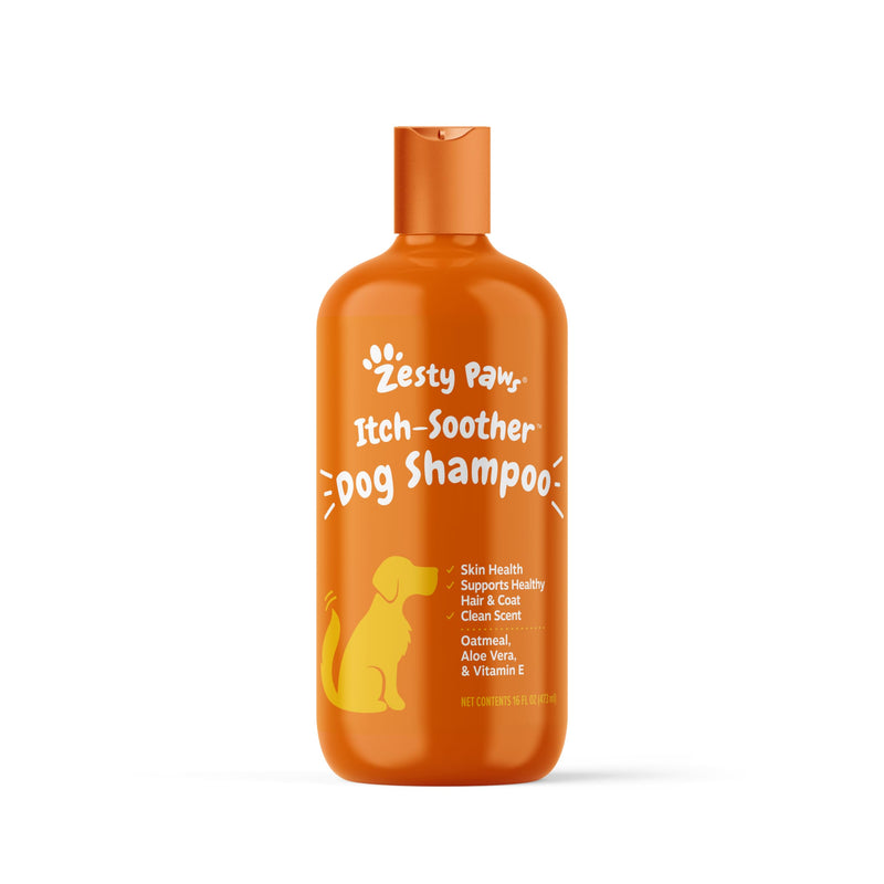 Dog Shampoo with Oatmeal & Aloe Vera - Grooming Pet Wash for Itchy & Sensitive Skin + Dandruff & Coat - Gentle Anti Itch Formula - Vanilla Bean Scent - 16 OZ - PawsPlanet Australia