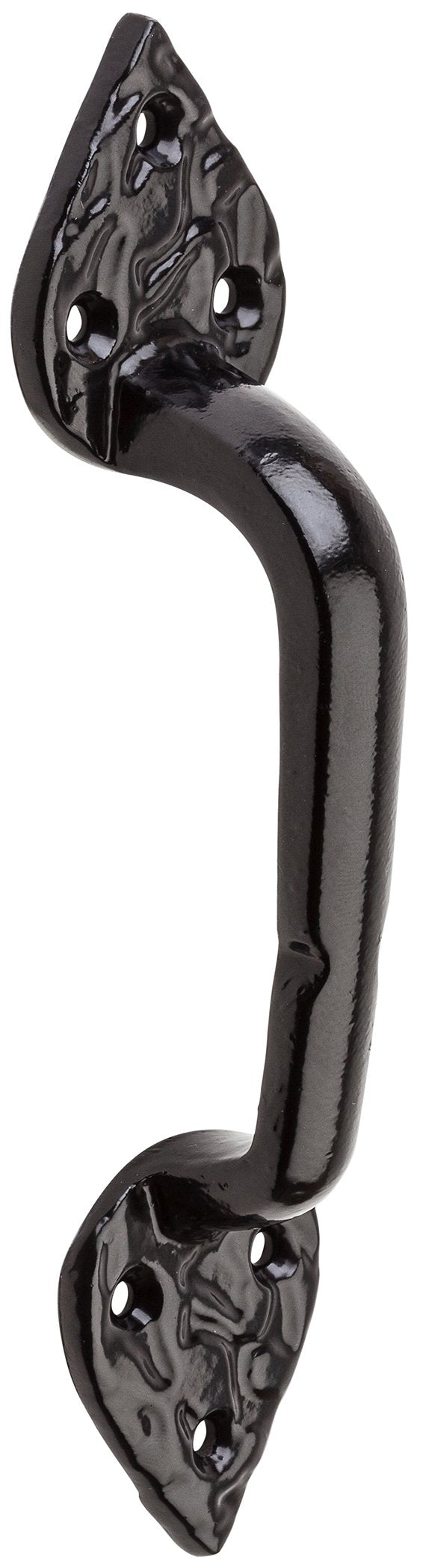 National Hardware N109-023 V8 Spear Gate Pull in Black