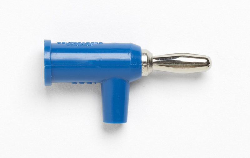 Pomona 1825-6 Banana Plug with Safety Collar, SOLDERLESS, Blue (Pack of 10)
