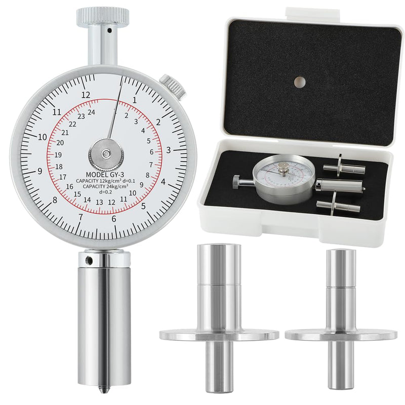 NEWTRY GY-3 Fruit Hardness Tester with 2 Types of Probes Fruit Firmness Penetrometer Sclerometer for Determining The Maturity Level of Fruit (GY-3)