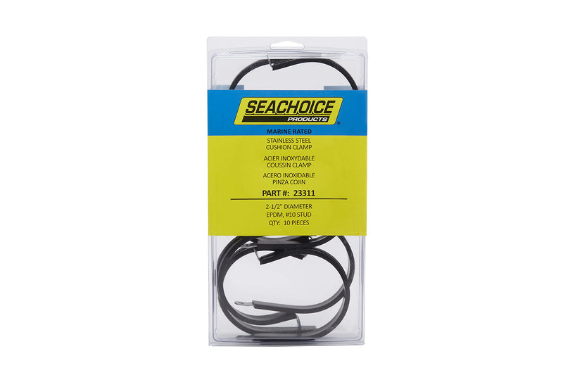Seachoice Stainless Steel Cushion Cable Clamp, 2-1/2 in. 2-1/2"