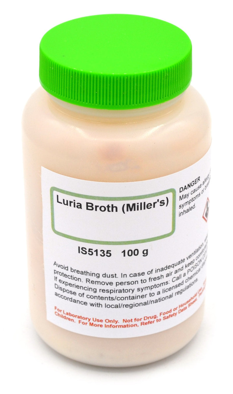 Innovating Science Luria Broth (Miller's) 100g, Makes 4 Liters of Medium