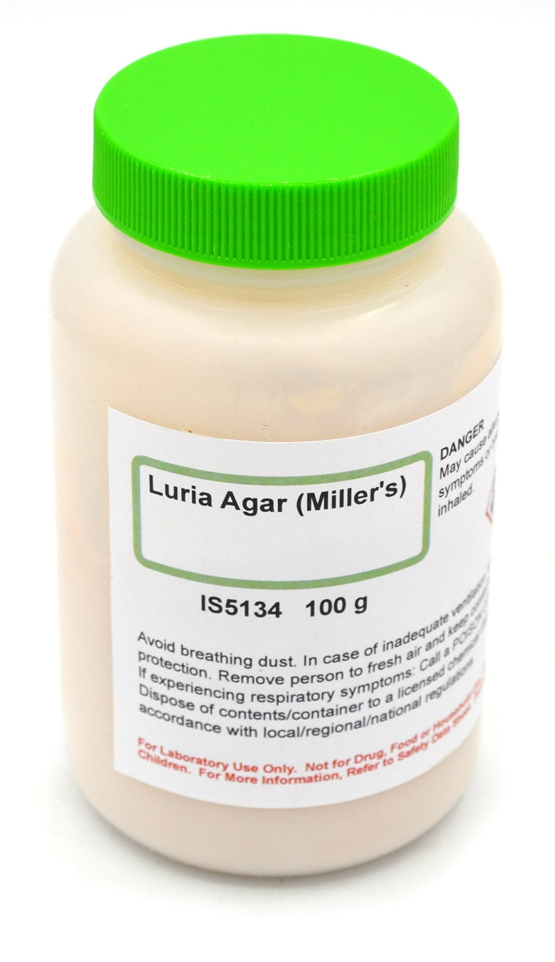 ALDON Innovating Science Luria Agar (Miller's) 100g, Makes 2 Liters of Medium