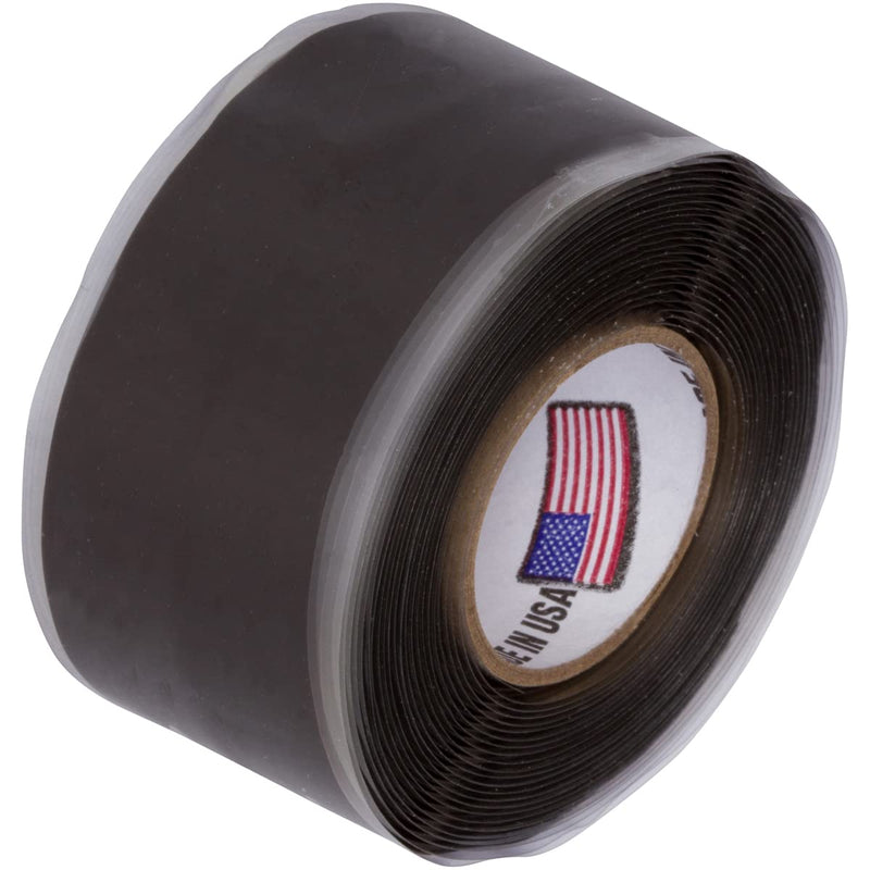 Self-Fusing Silicone Leak Sealing Wrap for Under Sink Drain Pipe - ABS Black