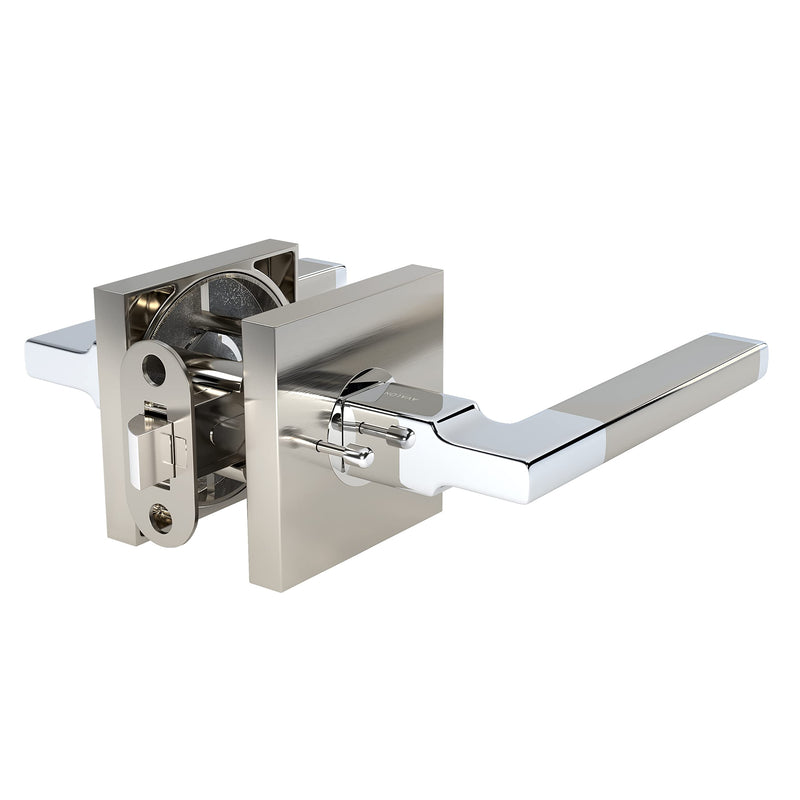 Avalon 0530 'Concord' - Modern Door Handle Lever Set in Satin Nickel Finish (Privacy/Passage) Satin Nickel - PRIVACY / PASSAGE
