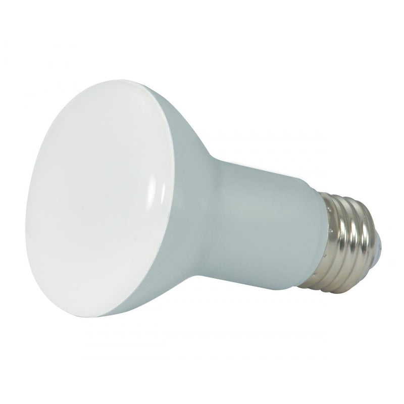 Satco 6.5 Watt LED Reflector Light Bulb; R20; 2700K Warm White; 525 Lumen; 120 Volts; Dimmable (6 LED Light Bulbs)