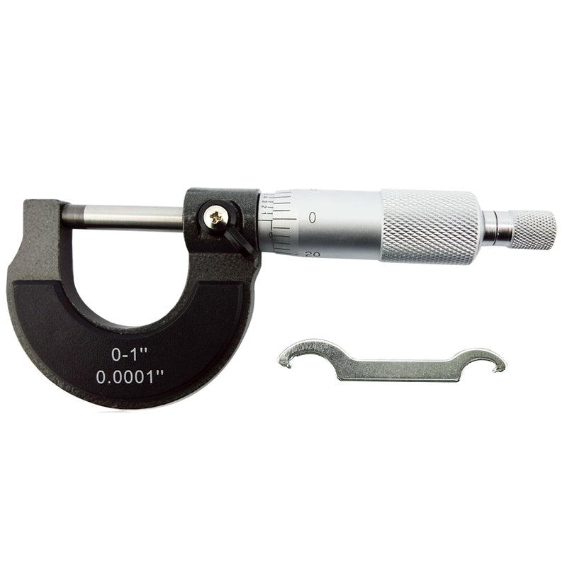 Nortools Outside Micrometer, Ratchet Stop, Lock Nut 0-1" /0.0001" Precision Machinist Tool