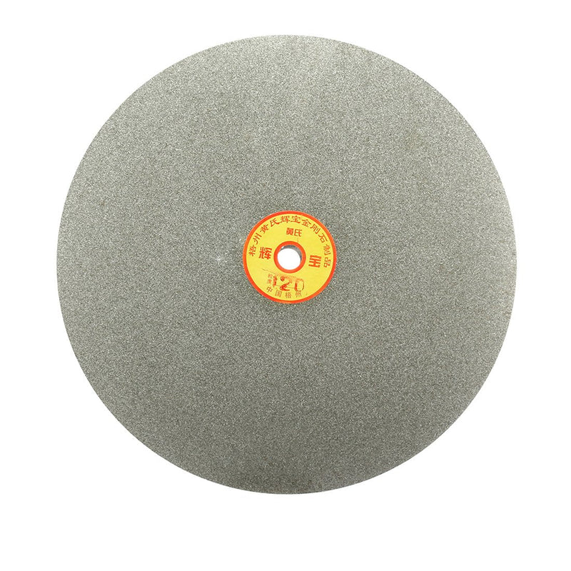 uxcell 250mm 10-inch Grit 120 Diamond Coated Flat Lap Disk Wheel Grinding Sanding Disc 120 Grit