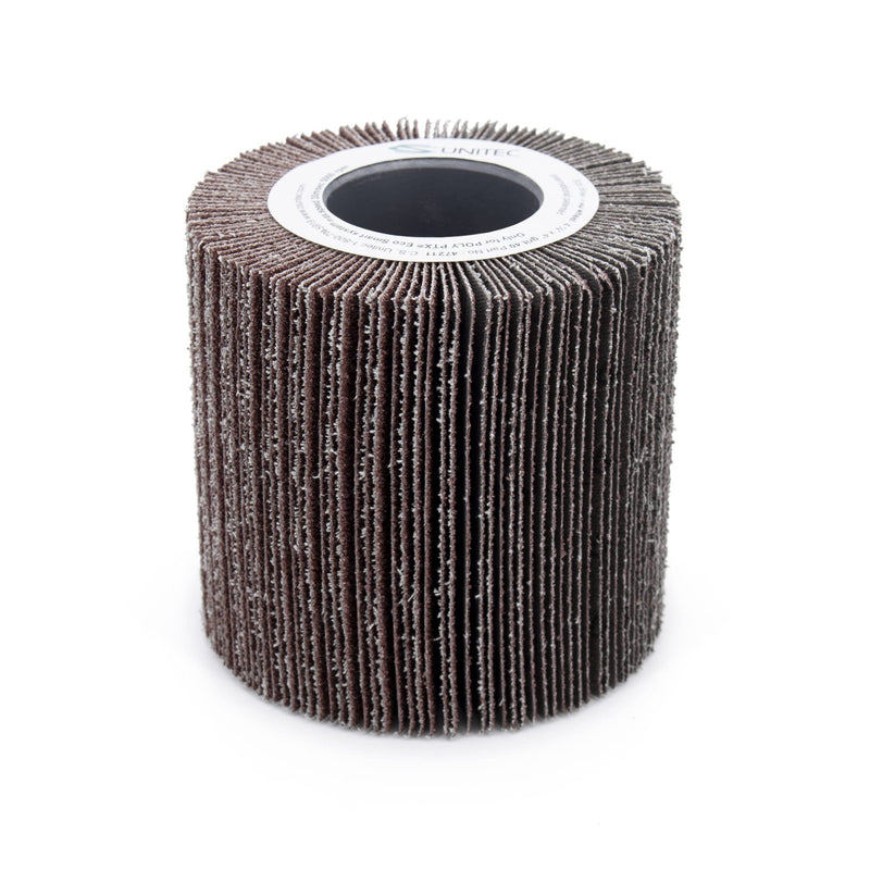 CS Unitec | PTX Flap Disc Wheel | 80 Grit Metal Grinder Tool Attachment | 4" Diameter x 4-1/8" Wide 4" x 4-1/8"