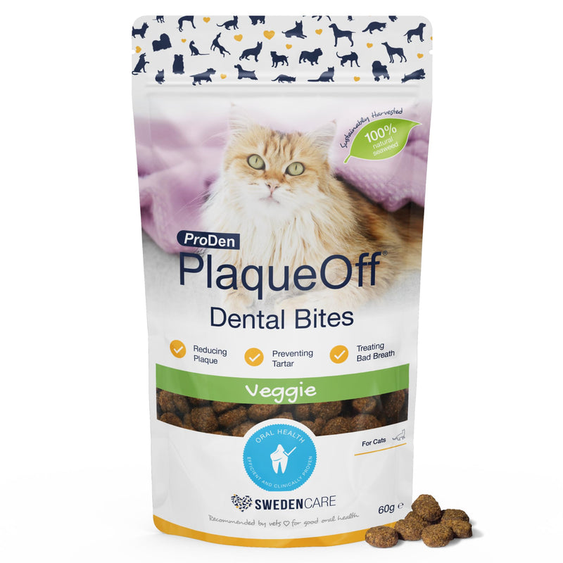 ProDen PlaqueOff Dental Bites Cat 60g - PawsPlanet Australia