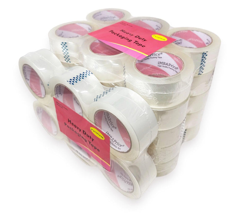 iMBAPrice Sealing Tape - 1 Box of Premium (36 Roll of 110 Yards) 36x330 Feet Long 2" Wide Ultra Clear Shipping Packaging Tape 36 Rolls / 2" Wide (Clear)