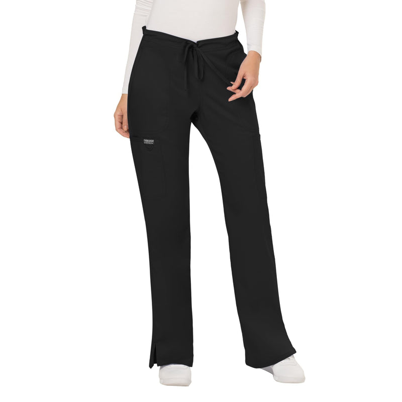 Scrubs for Women Workwear Revolution, Drawstring Scrub Pants, Soft Stretch WW120 Small Black