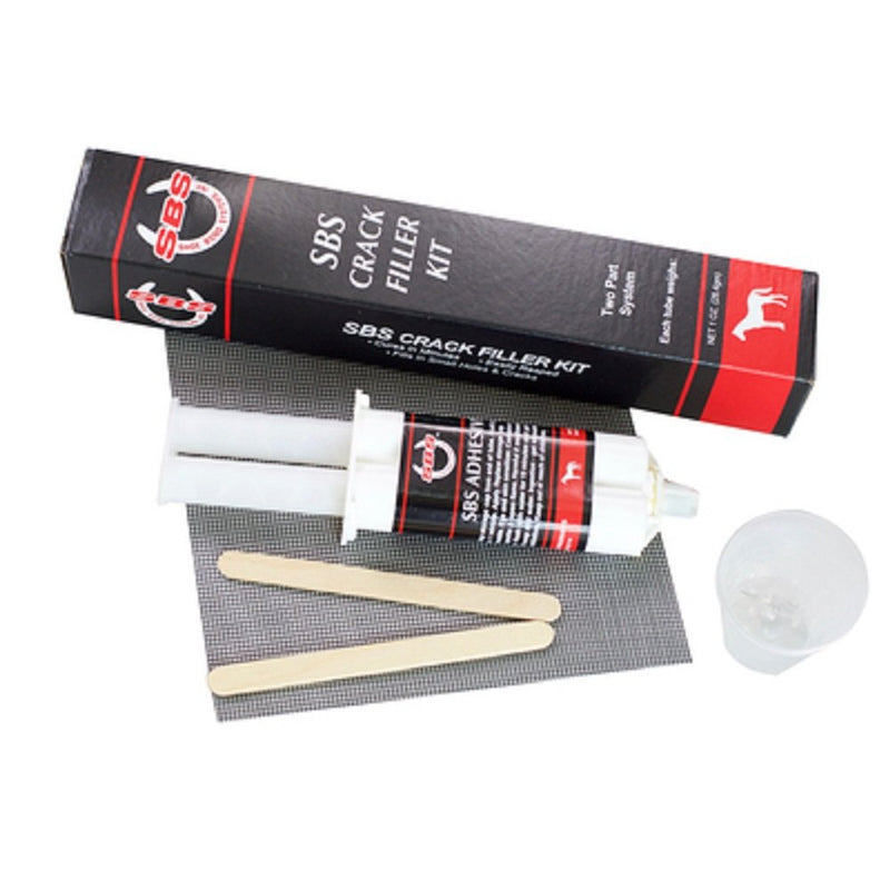 SBS Equine | Crack Filler Kit | Fills in Small Holes & Cracks in Hoof | Cartridge Cures in Minutes Easily Rasped (2 Oz) - PawsPlanet Australia