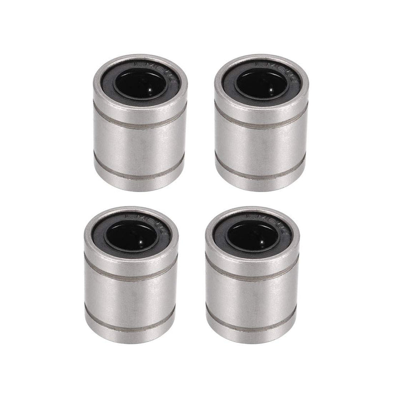 uxcell LM8SUU Linear Ball Bearings 8mm Bore 15mm OD 17mm Length for CNC Machine 3D Printer 4pcs 8mmx15mmx17mm 4