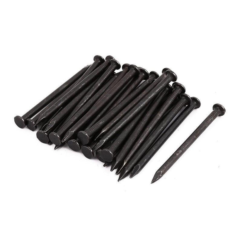 uxcell Hardware Nails 3-inch Length Carbon Steel Point Tip Wall Cement Nail Black 30pcs