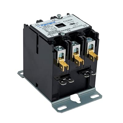 Air Conditioner Contactor Packard C330A Three 3 Pole 30 Amps 24 Volts