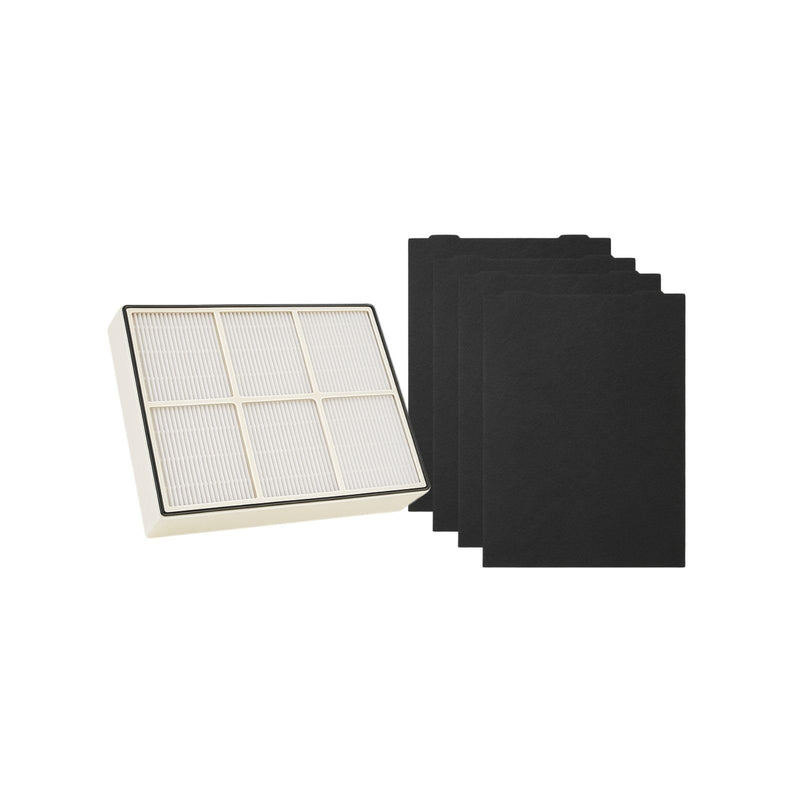 Nispira True HEPA Filter (Small) with 4 Pre-Carbon Filters Compatible with Whirlpool Whispure Air Purifier Models AP150, AP250, AP25030K, APR25530L, APR25130L; Compared to Part # 1183051 1183051K 1