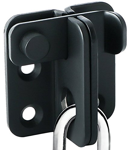 Alise Flip Latch Gate Latch Black,Shed Door Latch Barn Door Lock Shed Lock Shed Latch,Stainless Steel Locking Latches for Shed Barn Fence Chicken Dog Cage Window Cabinet Backyard Garage Doors,S-Size Small Size (SS) Matte Black