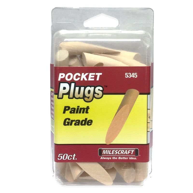Milescraft 53450003 3/8" PocketPlugs - Includes 50 plugs
