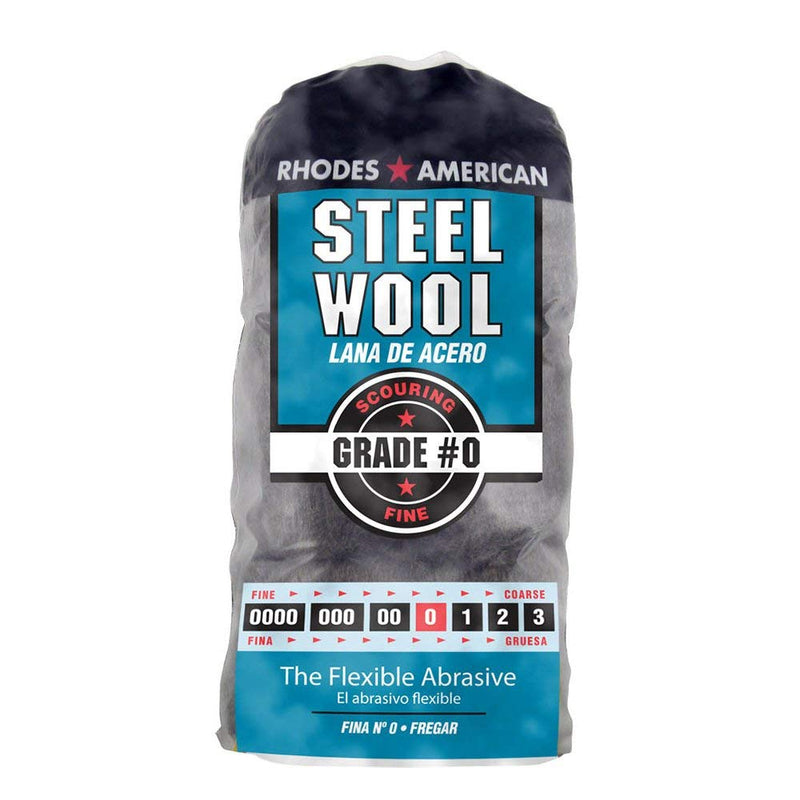 Homax-33873211105 Steel Wool, 12 pad, Fine Grade #0, Rhodes American, Between Coats 0- Fine Grade