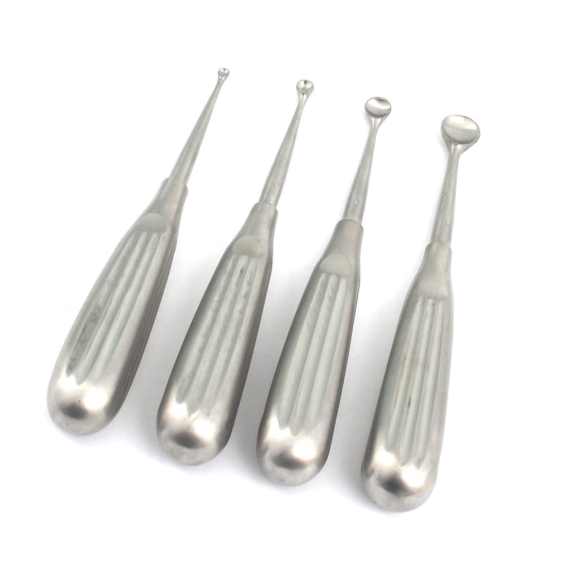 4 Spratt BRUN Bone Curette Size 000,1,4, and 6 ODM
