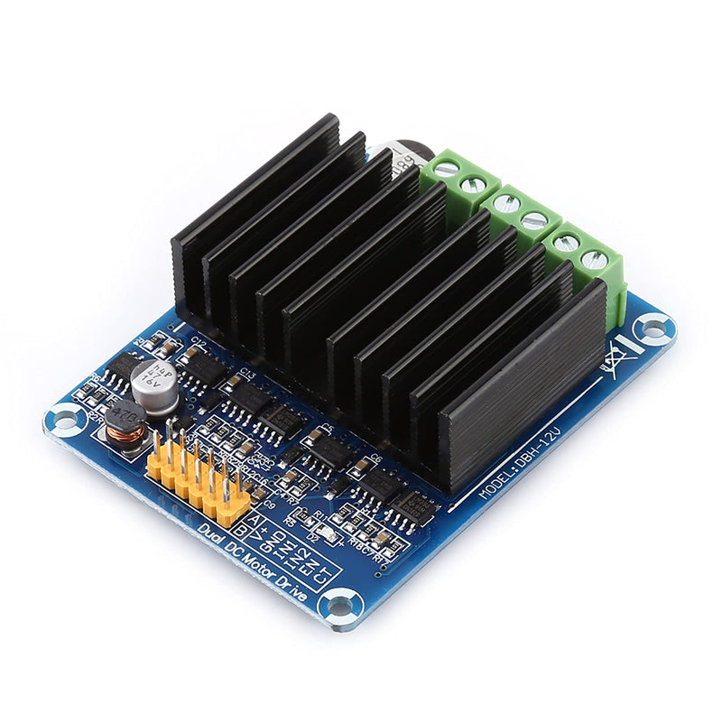 DC5-12V 0A-30A Dual Channel H Bridge Motor Driver Board Module Robot Stepper Driver Controller Board Module for Coreless Motor for Toy Cars DC Motors ﻿