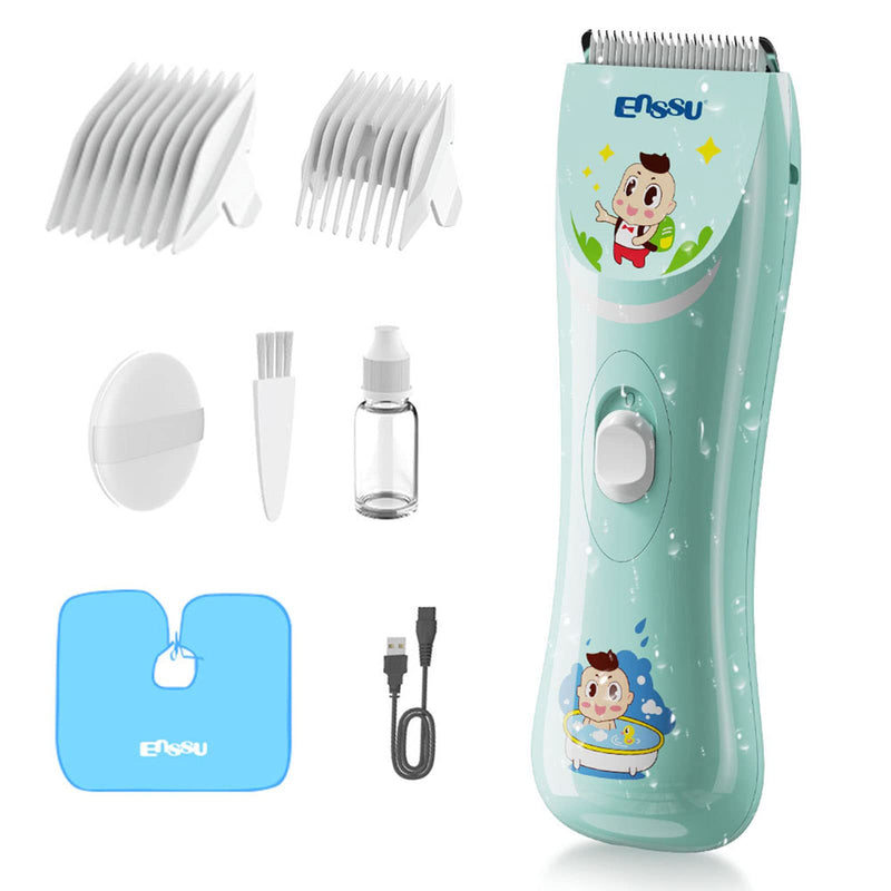 ENSSU Quiet Baby Hair Clippers, Lower Noise Haircut Trimmers for Children with Autism and Sensory Sensitivity, Babies Infant Kids Waterproof Hair Cutting Kits - NewNest Australia