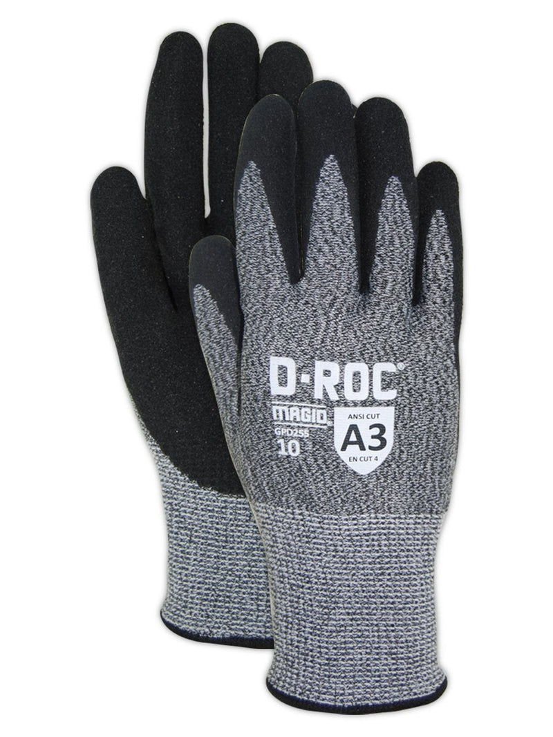 MAGID Griffin Gear ANSI A3 Hyperon Blended Sandy Nitrile Coated Work Gloves, 12 Pairs, Size 7/Small, GPD255 12 Pair