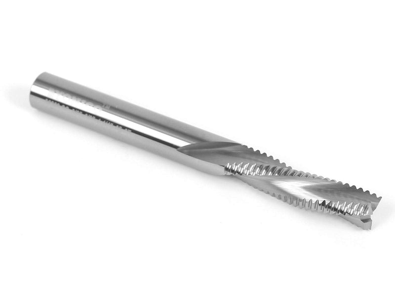 YONICO Downcut Router Bits Spiral 3 Flute Solid Carbide CNC Rougher End Mill 3/8-Inch Dia. 3/8-Inch Shank 36269-SC 3/8" Diameter - 1-1/4" Length