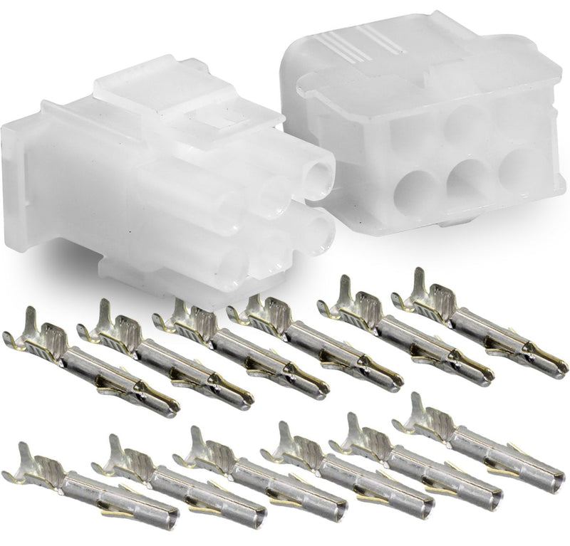 Molex -1 Complete Set - (6 Circuit) w/14-20 AWG, Wire Connector - 2.13mm D, Latch Lock, MLX™