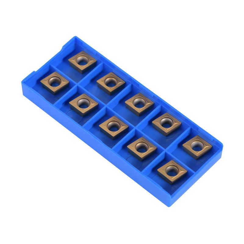 10pcs CNC Carbide Tips Inserts Blade Cutter Lathe Turning Tool with Box