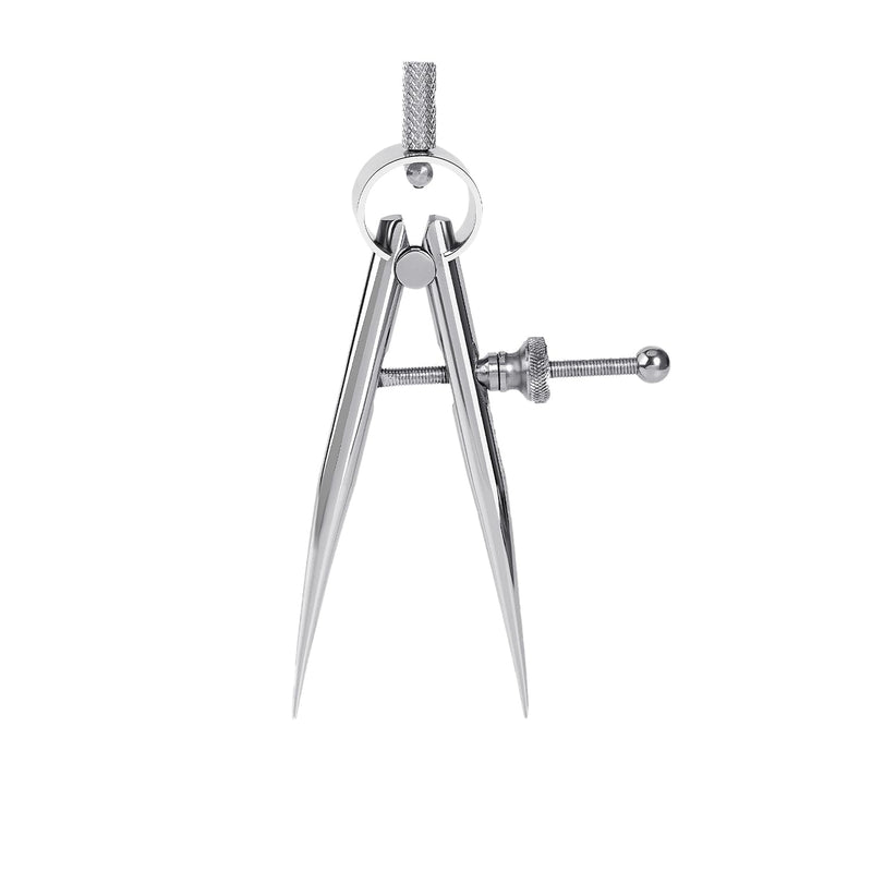 WUTA Spring Wing Divider 304 Stainless Steel Precision Scriber Caliper Tool Metal Dividers Adjustable Spacing Compass High Polished Round Leg for Drawing Circles, Leather Craft, Jewelry Design (Small) wt-wing