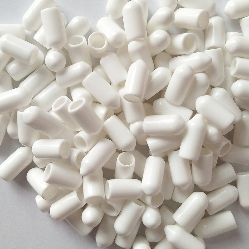 YEJI 25 Pcs 1/4" White Screw Thread Protectors
