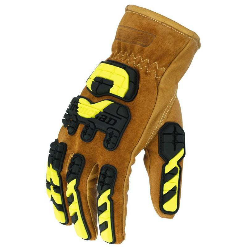Ironclad Mens Work Glove 360 CUT LIMITLESS LEATHER IMPACT, Tan, Medium US