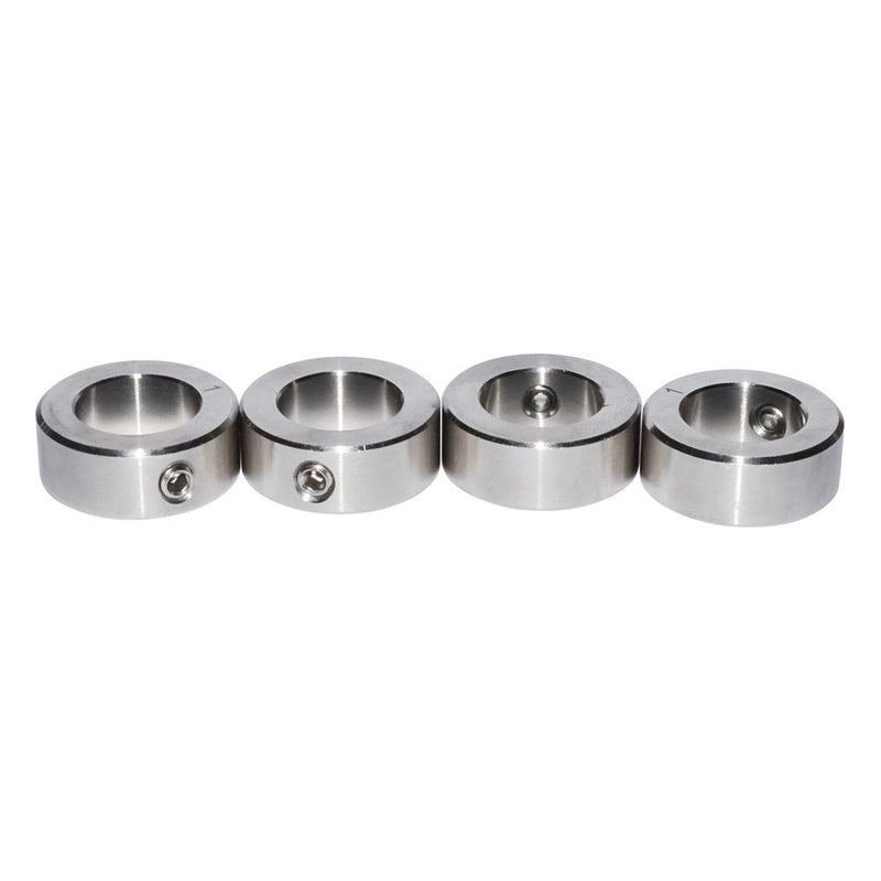 5/8 Inch Bore Shaft Collar Stainless Steel Silvery Out Diameter 1.125 inches for DIY 4Pcs 5/8" 304 Stainless Steel