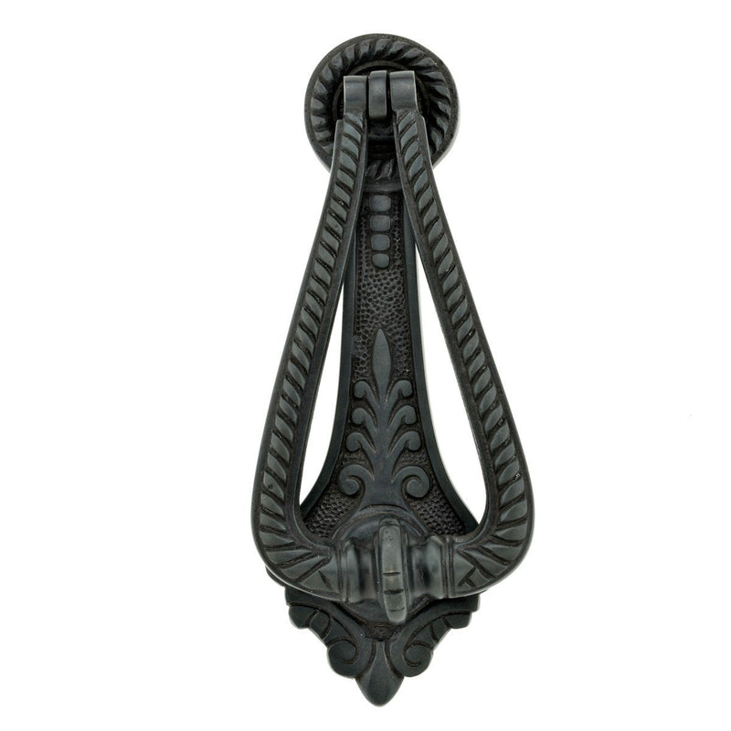 Renovators Supply Manufacturing Door Knockers for Front Door 6.75 in. Oil Rubbed Bronze Finish Solid Brass Door Knocker with Mounting Hardware