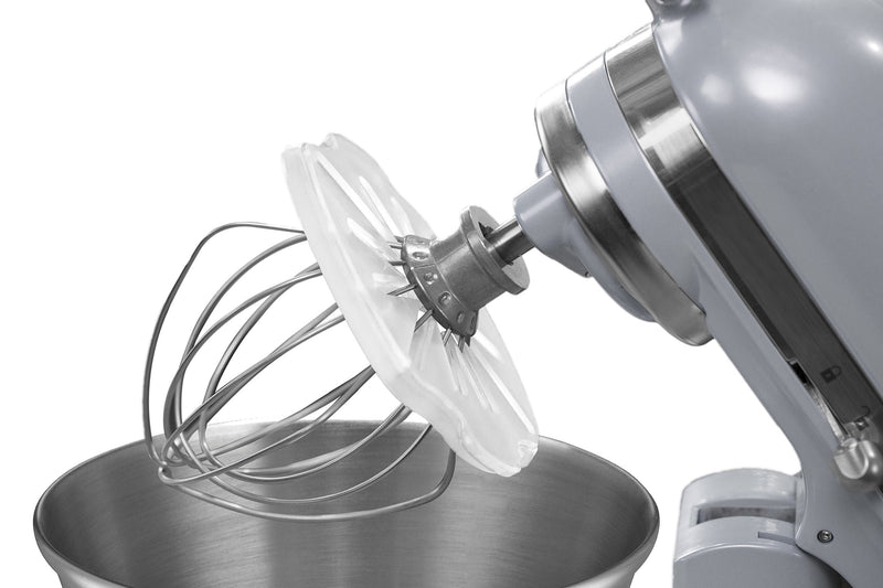 Whisk Wiper® PRO for Stand Mixers - Mix Without The Mess - The Ultimate Stand Mixer Accessory - Compatible With KitchenAid Tilt-Head Stand Mixers - 4.5qt, 5qt (Color: Clear) For Tilt-Head Mixers