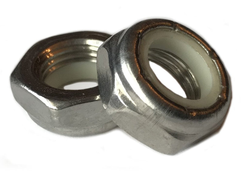 Stainless Steel Thin Jam Nylon Insert Lock Nuts 1/2-13 (pack of 10) Marine Bolt Supply