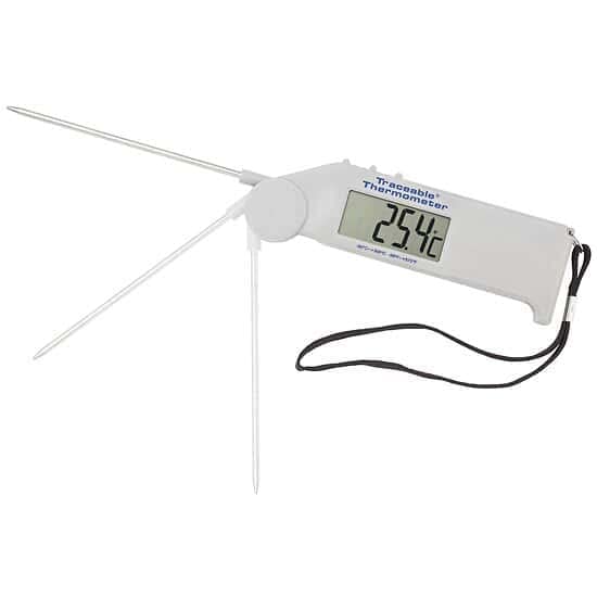 Traceable Flip-Stick Thermometer Ultra with Calibration; ±0.3°C accuracy at tested points