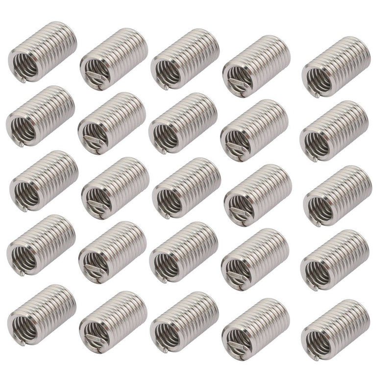 uxcell 1/4-20x0.75" 304 Stainless Steel Helical Coil Wire Thread Insert 25pcs