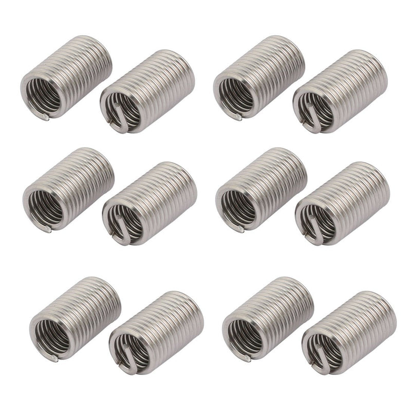 uxcell 3/8-16x1.125 304 Stainless Steel Helical Coil Wire Thread Insert 12pcs