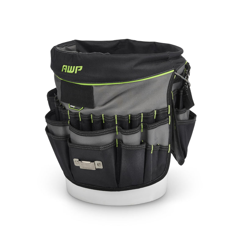 AWP 51-Pocket Bucket Tool Organizer for Easy Tool Access, Fits Most 5-Gallon Buckets, Water-Resistant Construction,Black - NewNest Australia