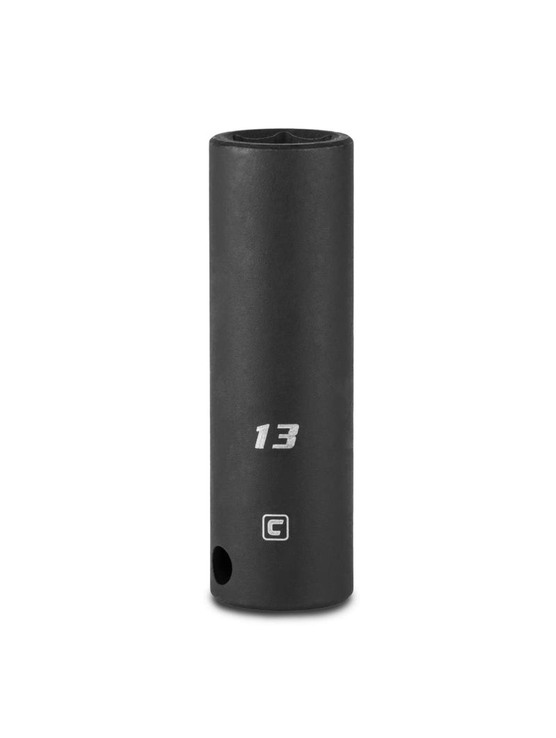 Capri Tools 13 mm Deep Impact Socket, 3/8-Inch Drive, 6-Point, Metric