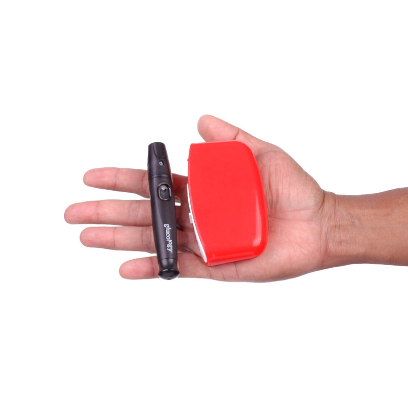 3 Pack Glucology Red Sharps Bins - Durable 80ml Biohazard Needle Disposal Containers - Portable, Leak-Proof, Easy to Use for Insulin Diabetic Needles, Home and Travel Medical Waste Management 3 Pack