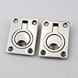 man 2Piece S.S Boat Hatch Locker Cabinet Lift/Pull Ring Handle 2-1/2" Practical