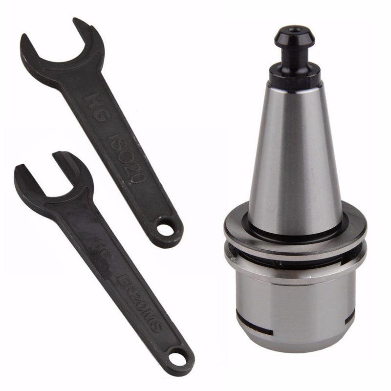 ISO20 ER20 35L Collet Chuck holder G2.5 30.000RPM CNC Mill Spindle holder + Key Wrench Set ER20 with Key Wrench