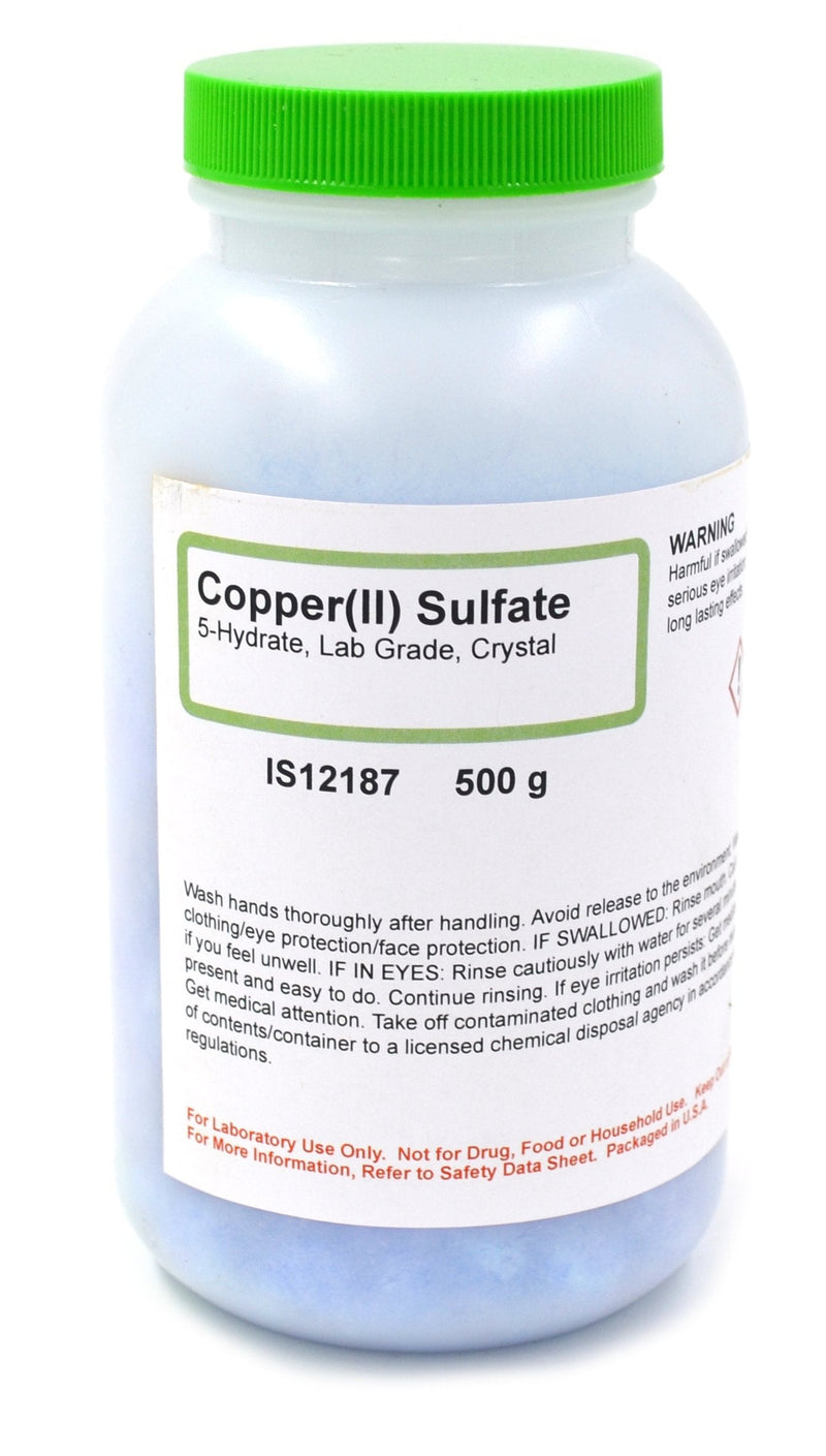 ALDON Innovating Science Lab-Grade Copper (II) Sulfate 5-Hydrate Crystals, 500g - The Curated Chemical Collection