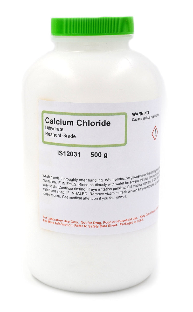 ALDON Innovating Science Reagent Grade Calcium Chloride Dihydrate, 500g - The Curated Chemical Collection