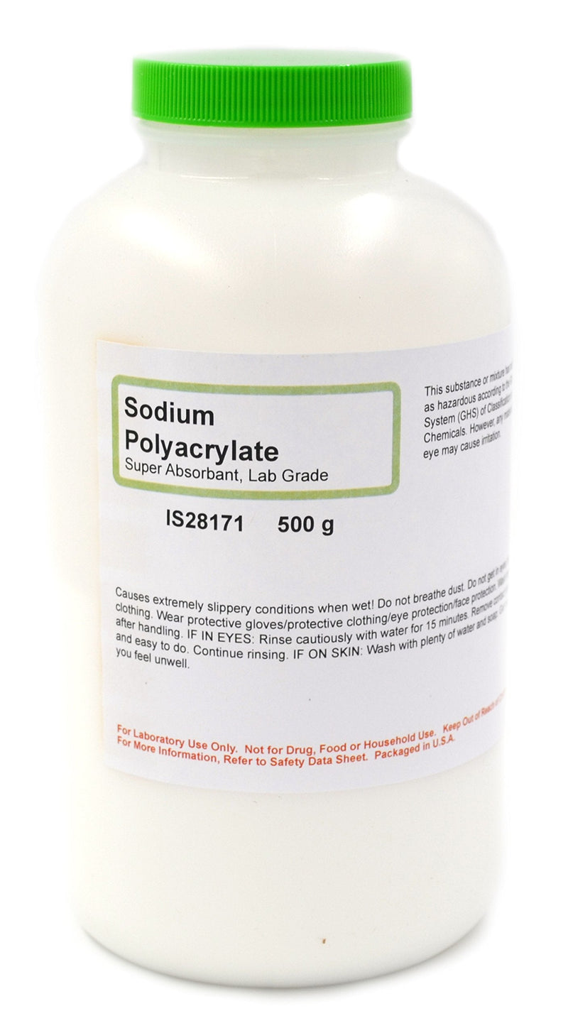 Lab-Grade Super Absorbent Sodium Polyacrylate, 500g - The Curated Chemical Collection
